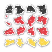 ドイツ州国旗 シール (正面)