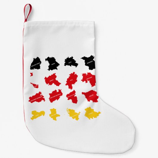 ドイツ州国旗 スモールクリスマスストッキング (正面)