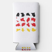 ドイツ州国旗 スリム缶クーラー (裏面)