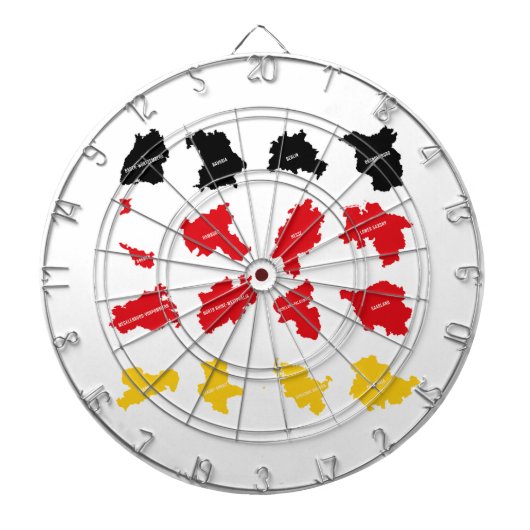 ドイツ州国旗 ダーツボード (正面)