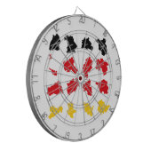 ドイツ州国旗 ダーツボード (正面左)