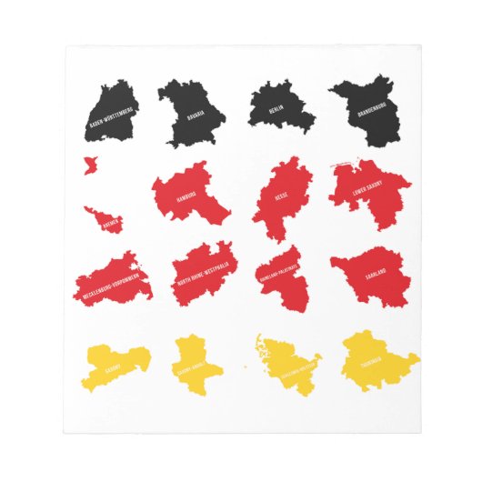 ドイツ州国旗 ノートパッド (正面)