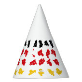 ドイツ州国旗 パーティーハット (右)