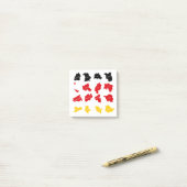 ドイツ州国旗 ポストイット (デスク上)