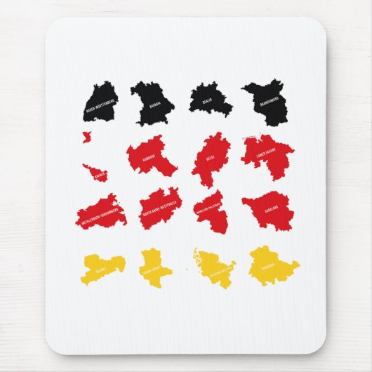 ドイツ州国旗 マウスパッド (正面)