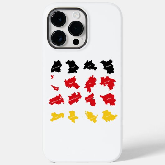 ドイツ州国旗 Case-Mate iPhoneケース (裏面)