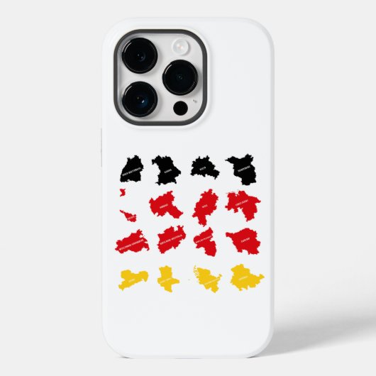 ドイツ州国旗 Case-Mate iPhoneケース (裏面)
