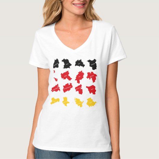 ドイツ州国旗 Tシャツ (正面)