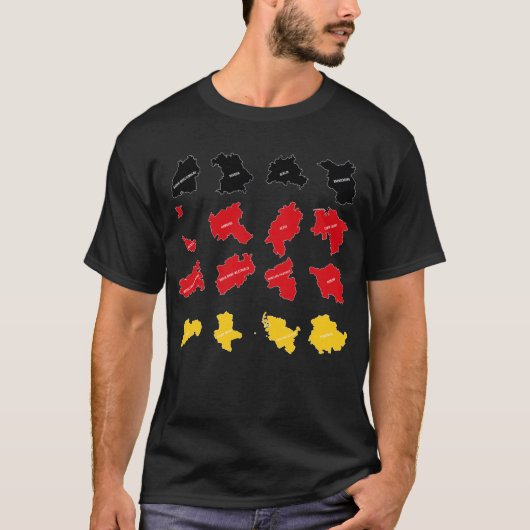 ドイツ州国旗 Tシャツ (正面)