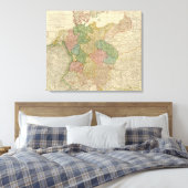 ドイツ帝国の地図 キャンバスプリント (インサイチュ (寝室))
