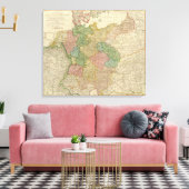 ドイツ帝国の地図 キャンバスプリント (インサイチュ (リビング))
