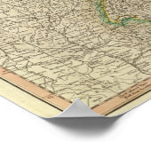 ドイツ帝国の地図 ポスター (角)