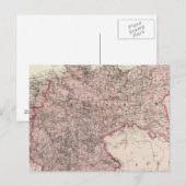 ドイツ帝国の地図 ポストカード (正面/裏面)