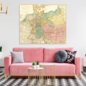 ドイツ帝国アトラスマップ キャンバスプリント (インサイチュ (リビング))