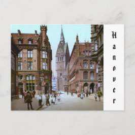 ドイツ帝国ハノーバーのマーケットチャーチ（1900年） ポストカード
