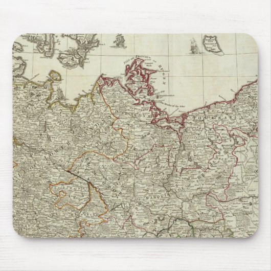 ドイツ帝国北部地図 マウスパッド (正面)