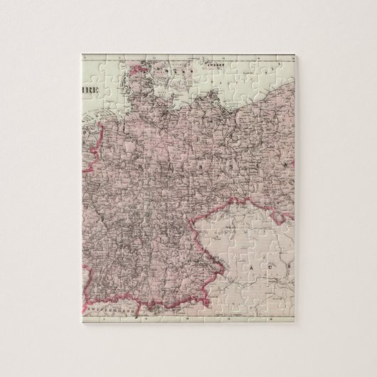 ドイツ帝国地図 ジグソーパズル (縦)