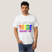 ドイツ得ゲイの結婚に敬意を表してプライド Tシャツ (正面フル)