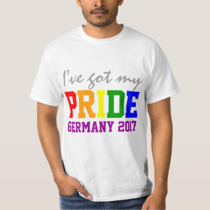 ドイツ得ゲイの結婚に敬意を表してプライド Tシャツ