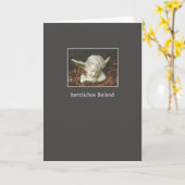 ドイツ悔やみや弔慰ガーディアンジェル カード (黄色い花)