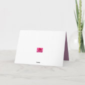 ドイツ悔やみや弔慰ピンクサンセット カード (裏面)