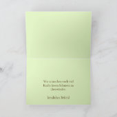 ドイツ悔やみや弔慰ピンクタイガーリリー カード (内部)