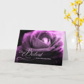 ドイツ悔やみや弔慰母紫の喪失バラ カード (黄色い花)