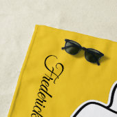 ドイツ愛カスタムなモノグラムのビーチタオル ビーチタオル