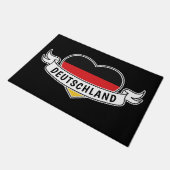 ドイツ愛カスタム文字形式 ドアマット (アングル)