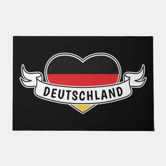 ドイツ愛カスタム文字形式 ドアマット (正面)