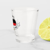 ドイツ愛名前をカスタムするの小グラス ショットグラス (右)