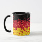 ドイツ抽象的な旗、ドイツ色、多芸術 マグカップ (左)