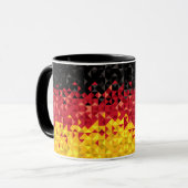 ドイツ抽象的な旗、ドイツ色、多芸術 マグカップ (正面左)