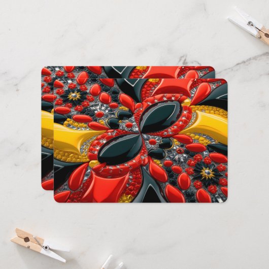 ドイツ招待状との特別デザイン 招待状 (正面/裏面インサイチュ)