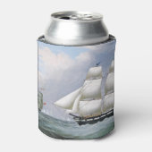 ドイツ捕鯨船ダイアナ&アン1800年代 缶クーラー (缶正面)