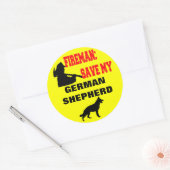 ドイツ救の羊飼い ラウンドシール (封筒)