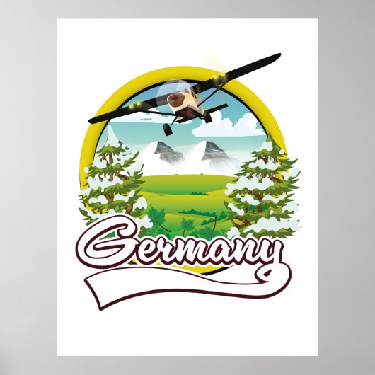 ドイツ旅行のロゴ ポスター (正面)