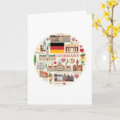 ドイツ旅行アイコン カード (黄色い花)