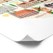 ドイツ旅行アイコン ポスター (角)