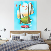 ドイツ旅行ポスター。 キャンバスプリント (インサイチュ (寝室))