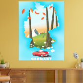 ドイツ旅行ポスター。 キャンバスプリント (インサイチュ (リビング))