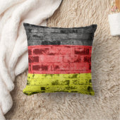 ドイツ旗のヴィンテージ クッション (ブランケット)