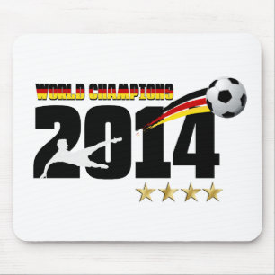 ドイツ旗の世界のチャンピオンの2014年のサッカー マウスパッド