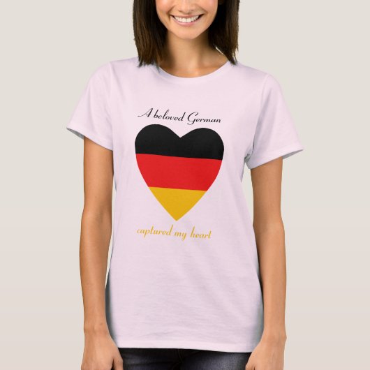 ドイツ旗の恋人のTシャツ Tシャツ (正面)