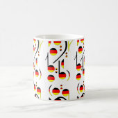 ドイツ旗の音符 コーヒーマグカップ (中央)