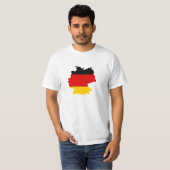 ドイツ旗地図 Tシャツ (正面フル)