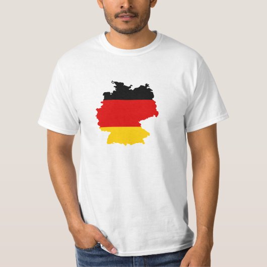ドイツ旗地図 Tシャツ (正面)