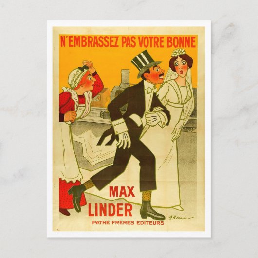 ドイツ映画広告、1914年からのヴィンテージスタイル ポストカード (正面)