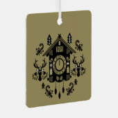ドイツ時計のクリスマス メタルオーナメント (正面右)