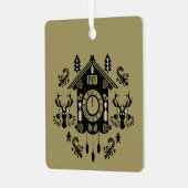 ドイツ時計のクリスマス メタルオーナメント (正面左)